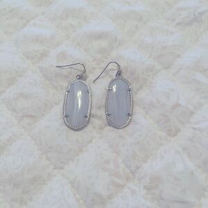 Kendra Scott Classic Elle Silver Drop Earrings